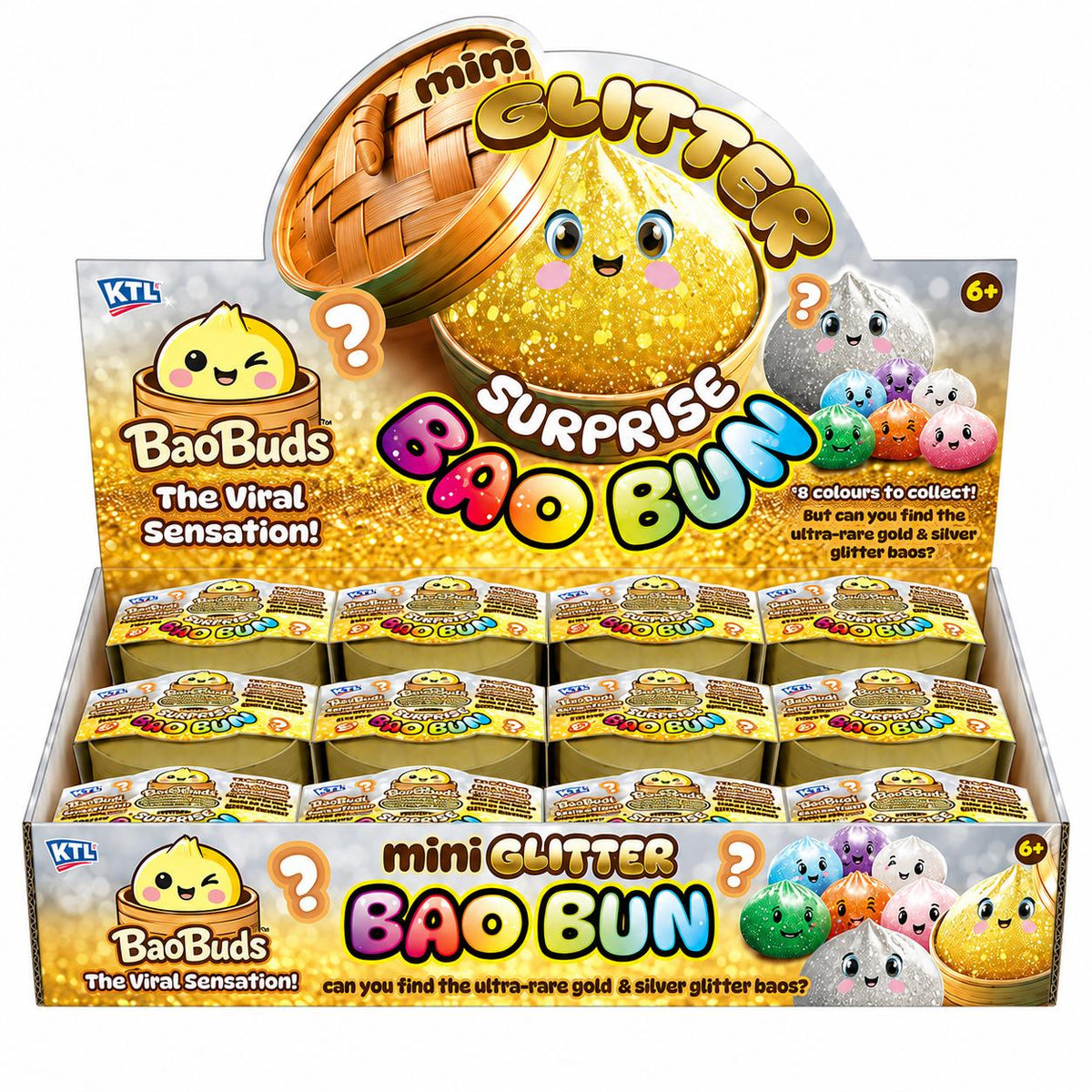 KTL BaoBuds Mini Glitter Bao Buns