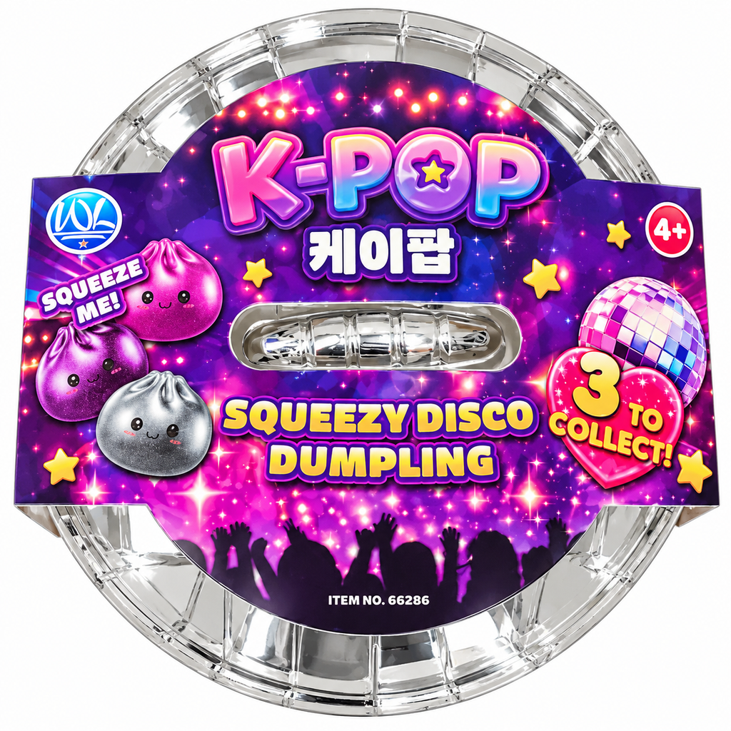 K-Pop Squeezy Disco Jumbo Dumpling – 3 Colours to Collect