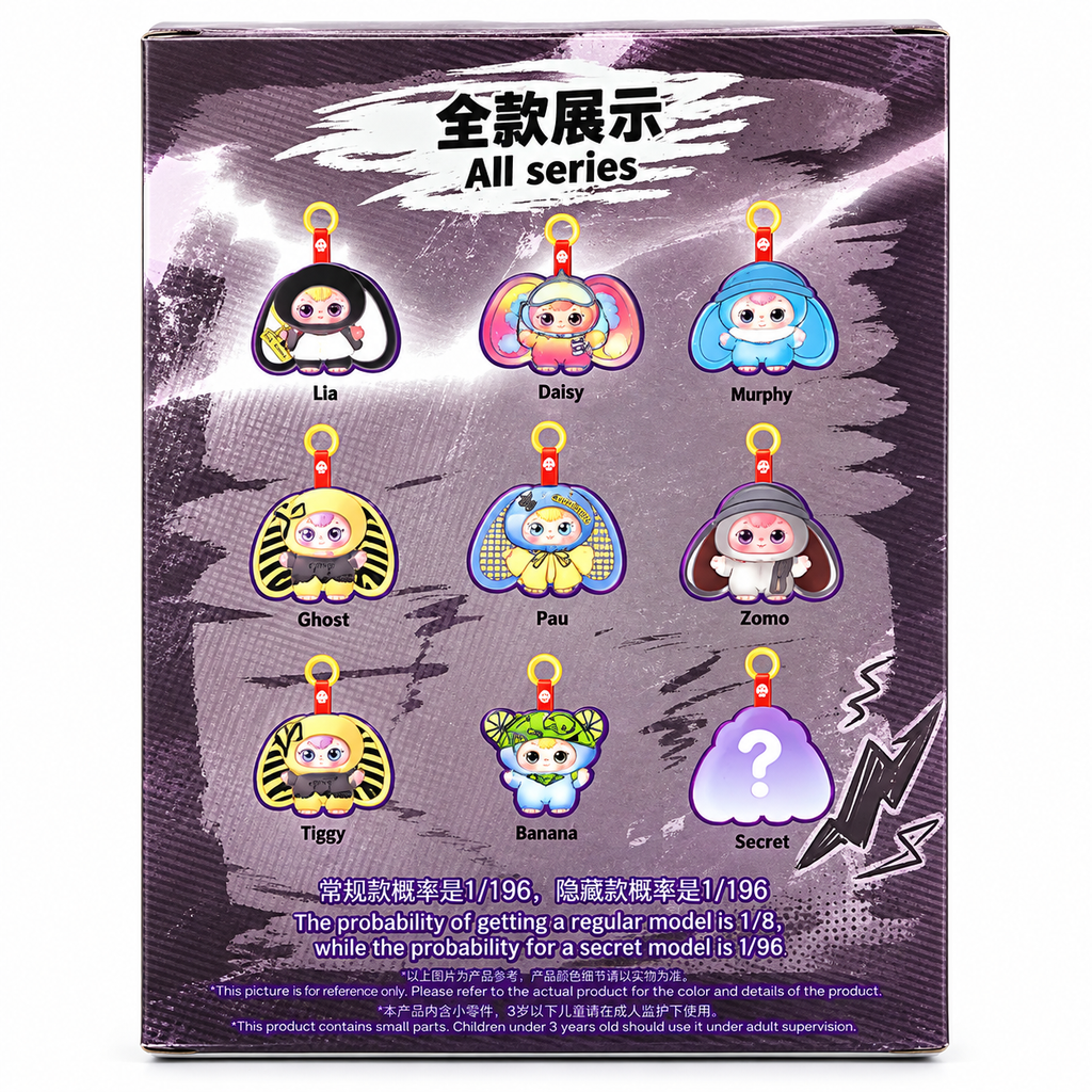 Baby Three X-Games Plush Blind Box – Mystery Collectible Keyring