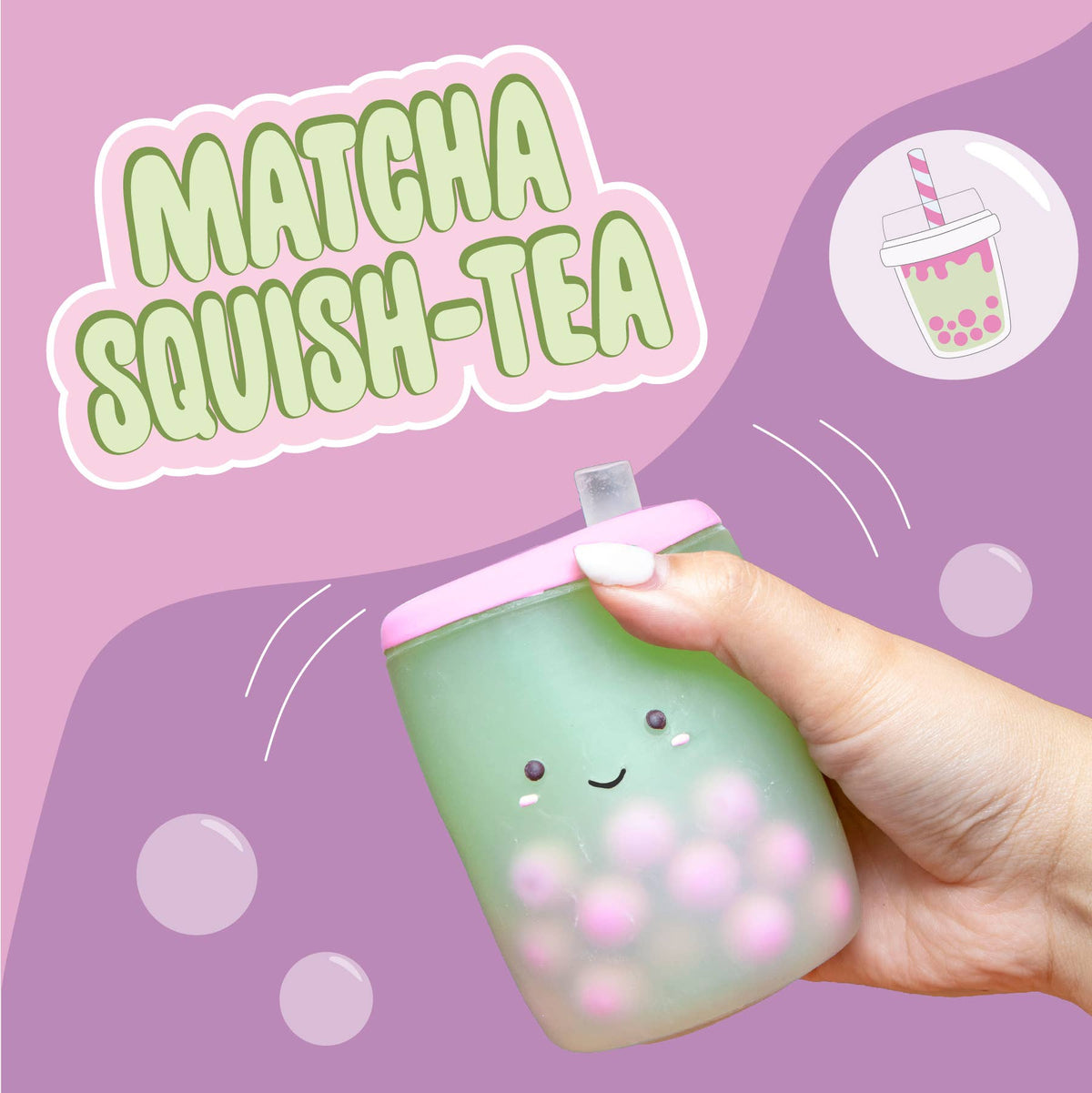 Matcha Squishy Toy, Novelty Fidget Stress Toy