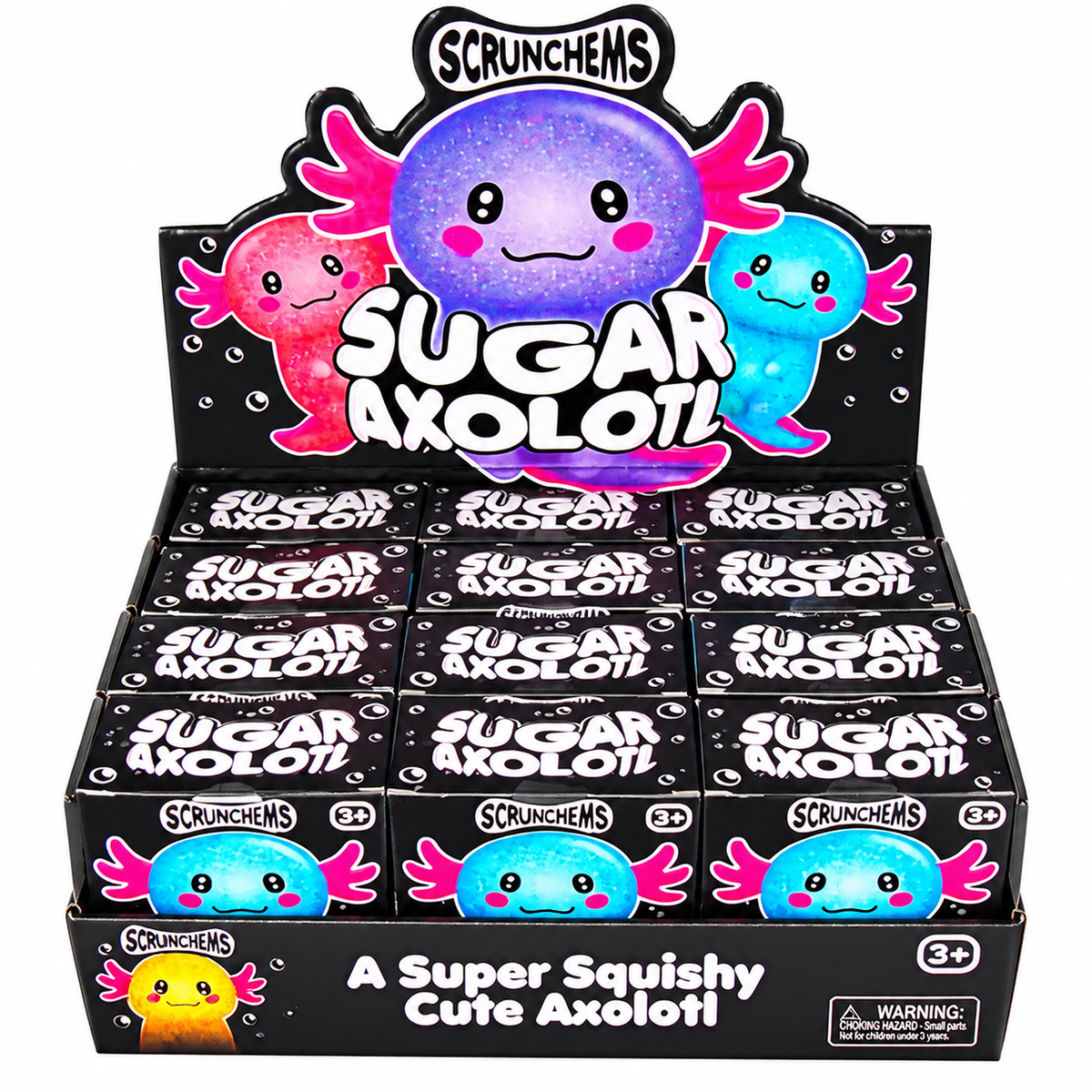 Scrunchems Sugar Axolotl Squishy Toy