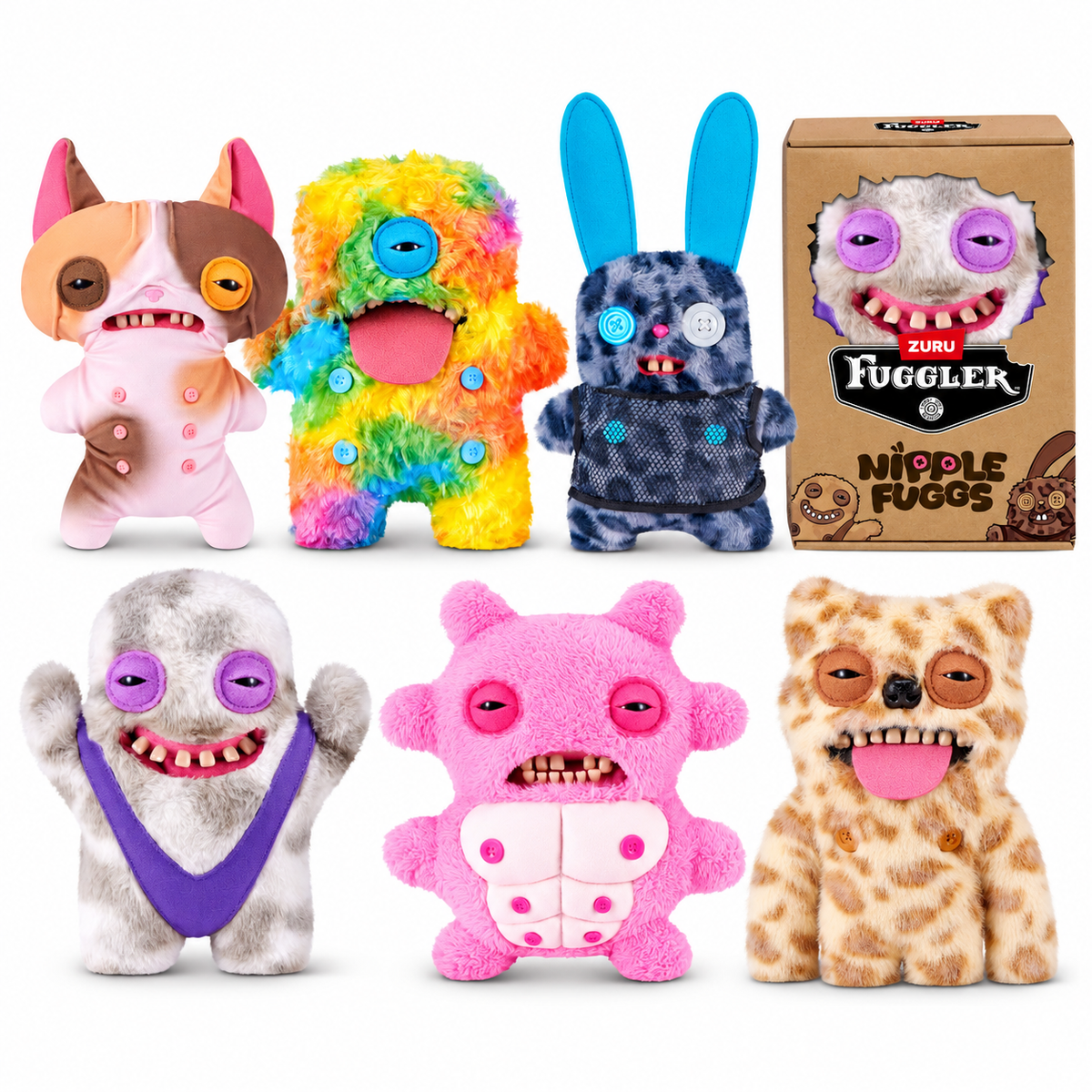 ZURU Fuggler Nipple Fugg Plush – 9 Inch