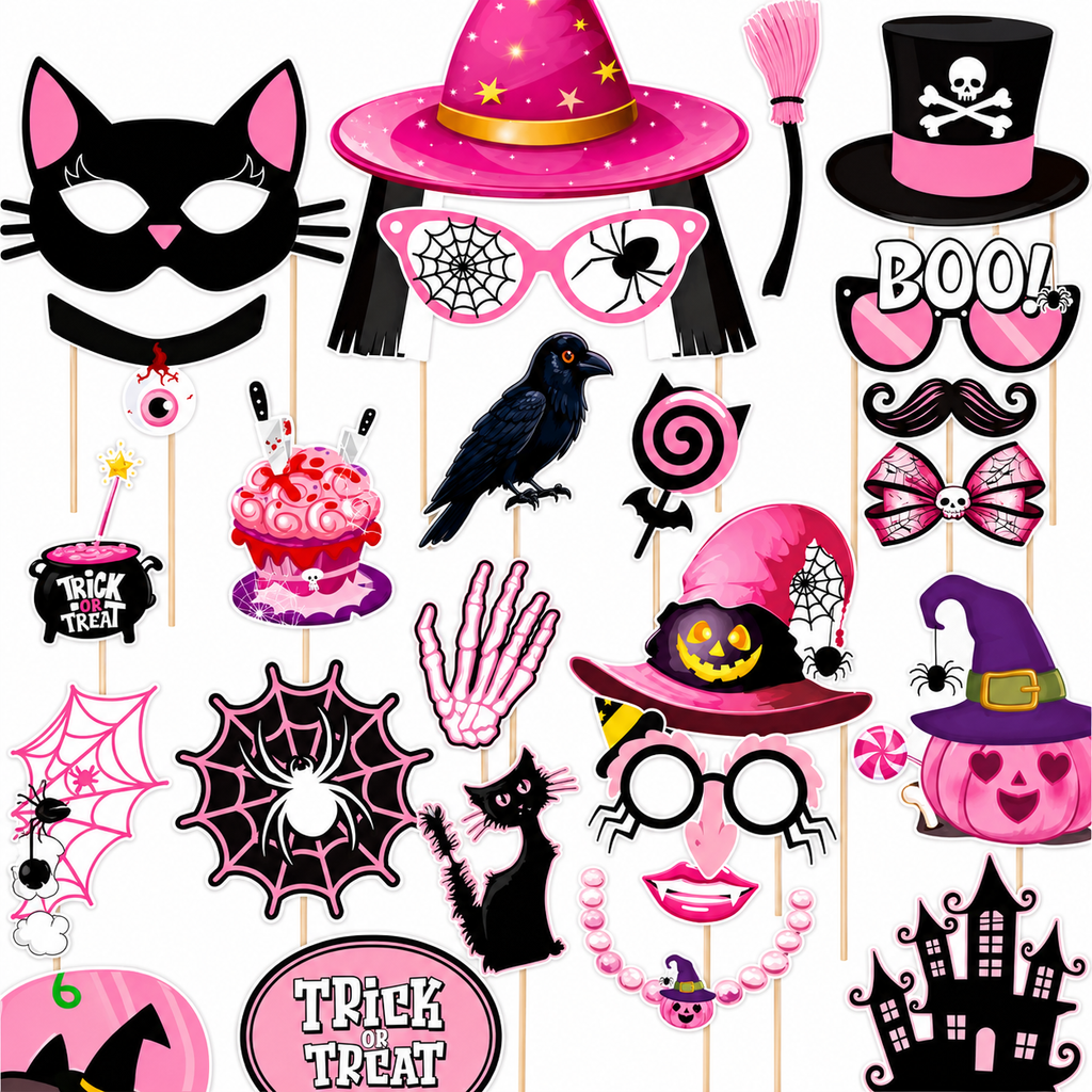 Halloween Photo Booth Party Props