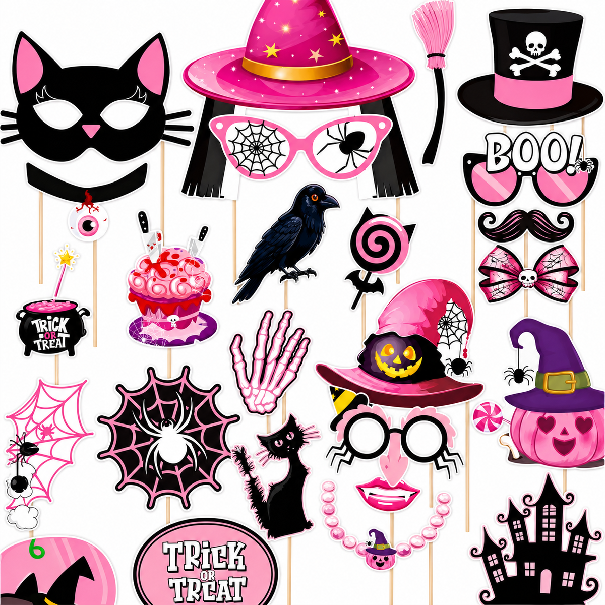 Halloween Photo Booth Party Props
