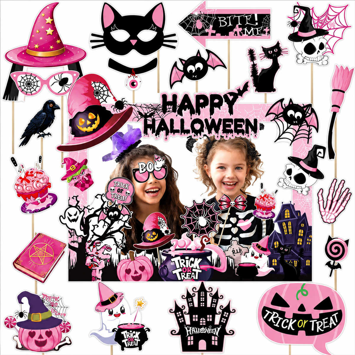 Halloween Photo Booth Party Props