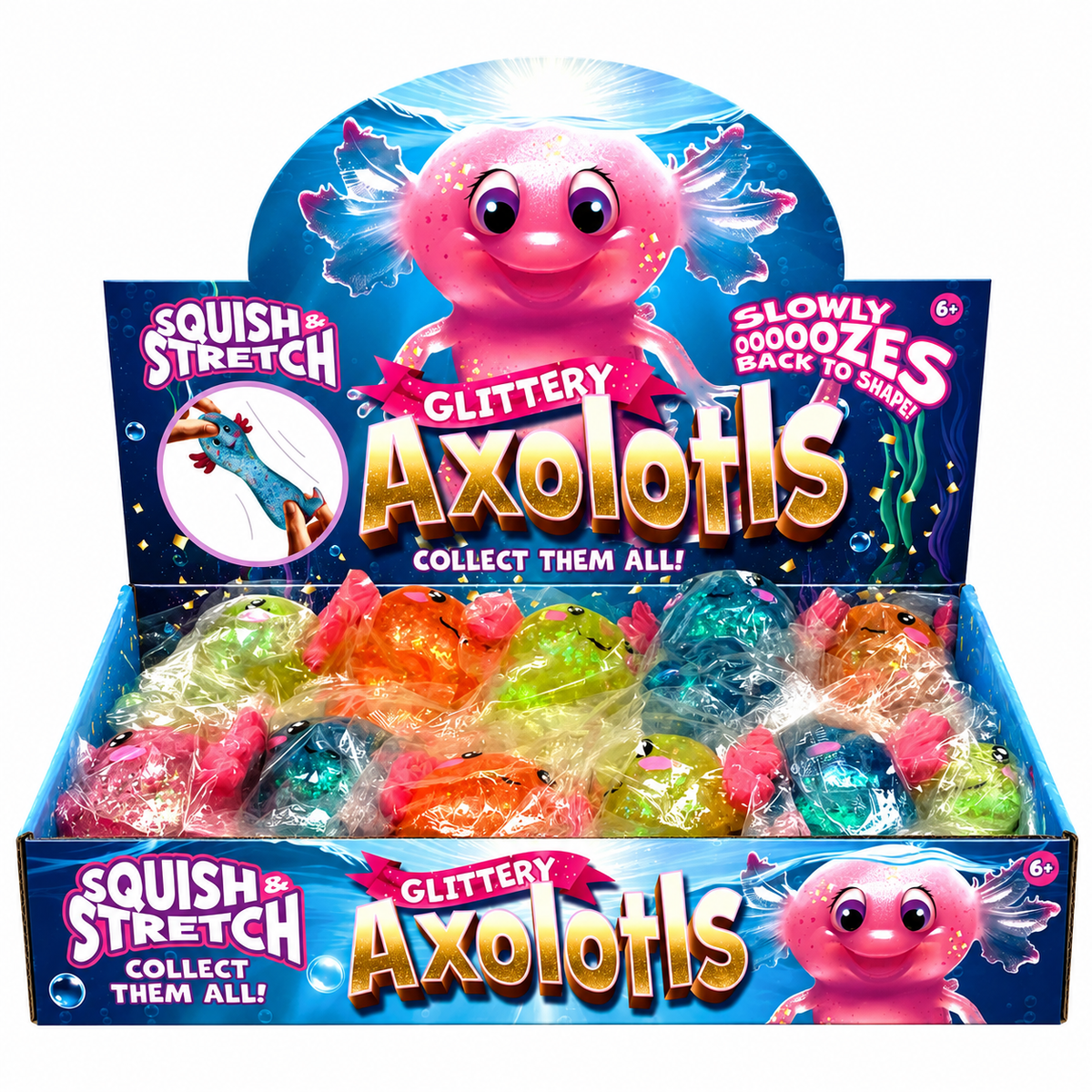 Glittery Sugar Axolotl Squishy