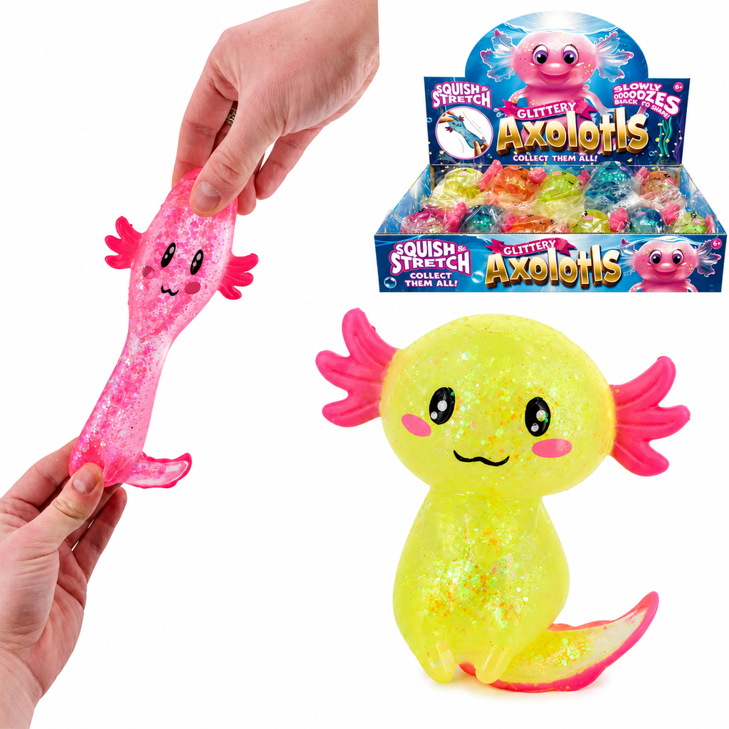 Glittery Sugar Axolotl Squishy