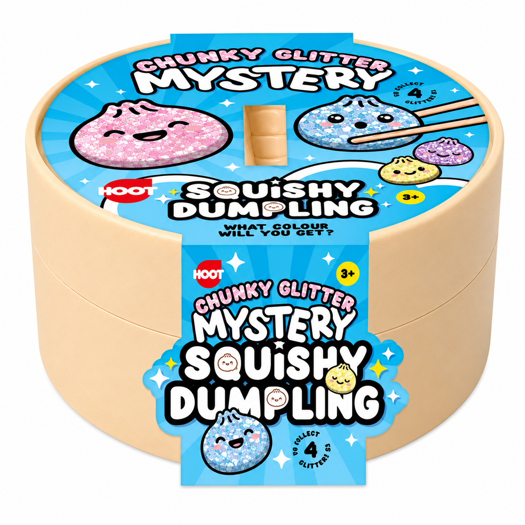 Hoot Chunky Glitter Mystery Squishy Dumpling