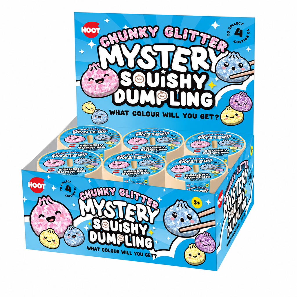 Hoot Chunky Glitter Mystery Squishy Dumpling