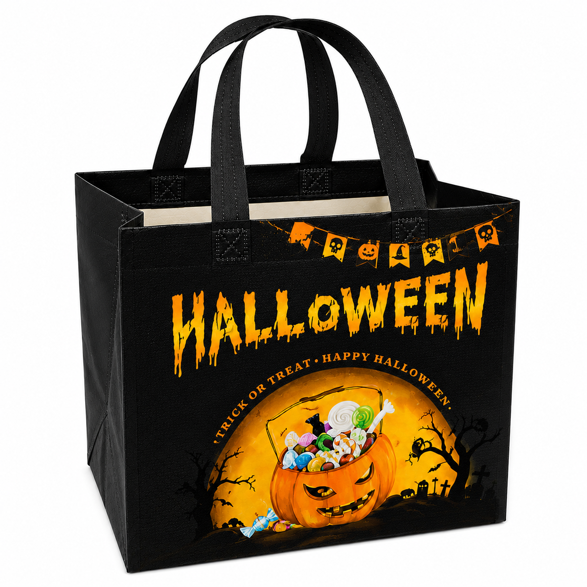 Halloween Trick or Treat Bags - 8 Pack