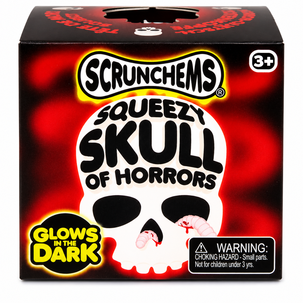 Scrunchems Squeezy Skull of Horrors – Glow in the Dark