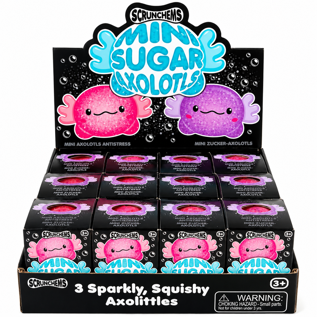 Scrunchems 3 Pack Mini Sugar Axolotls