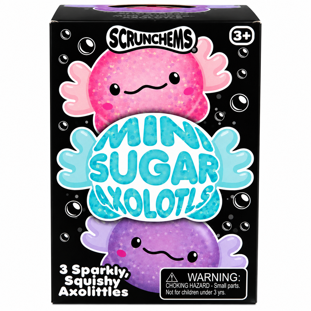 Scrunchems 3 Pack Mini Sugar Axolotls