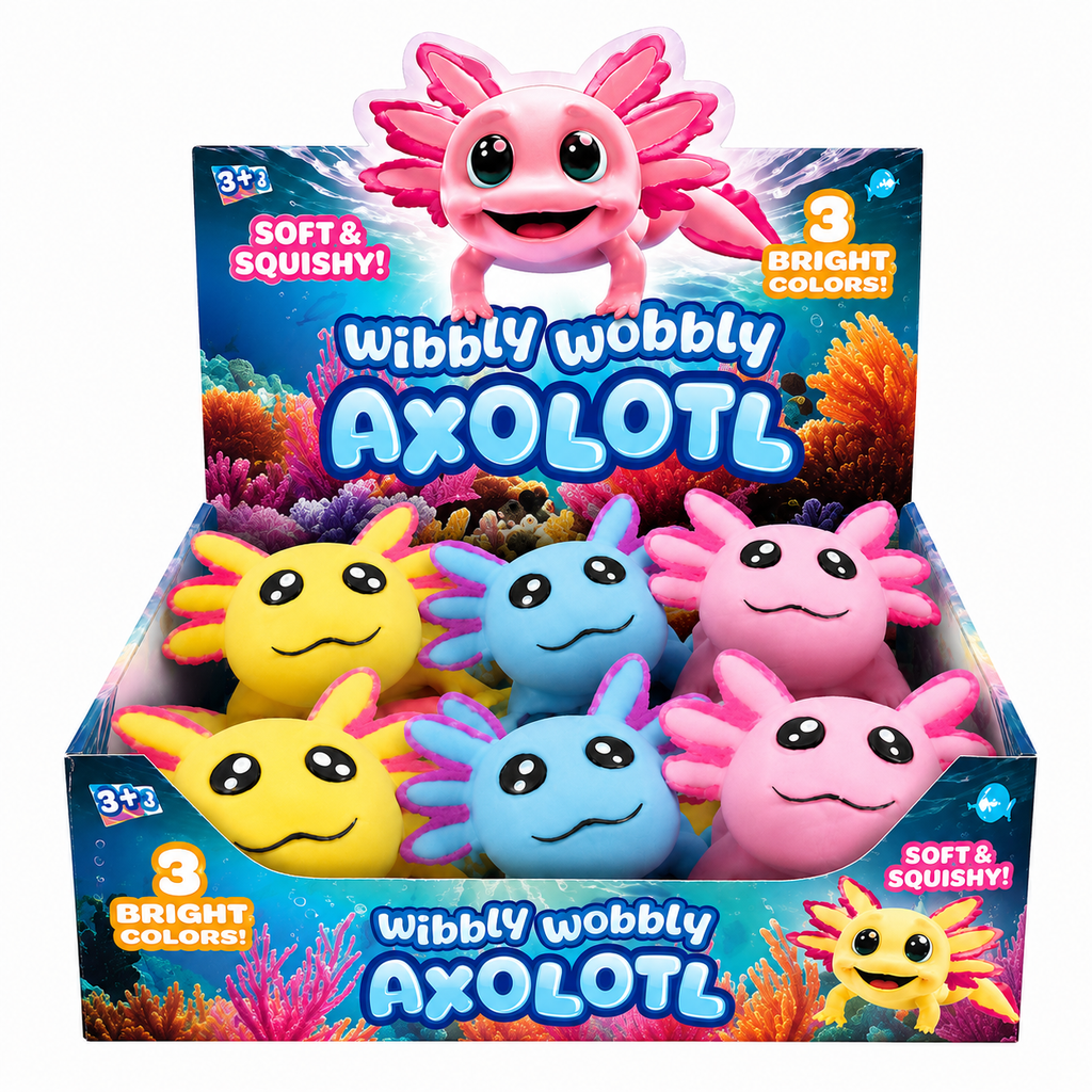 Wibbly Wobbly Axolotl Squishy