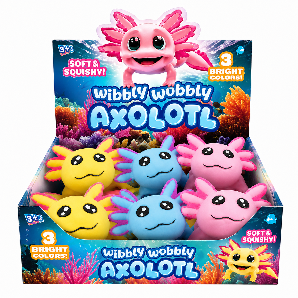 Wibbly Wobbly Axolotl Squishy