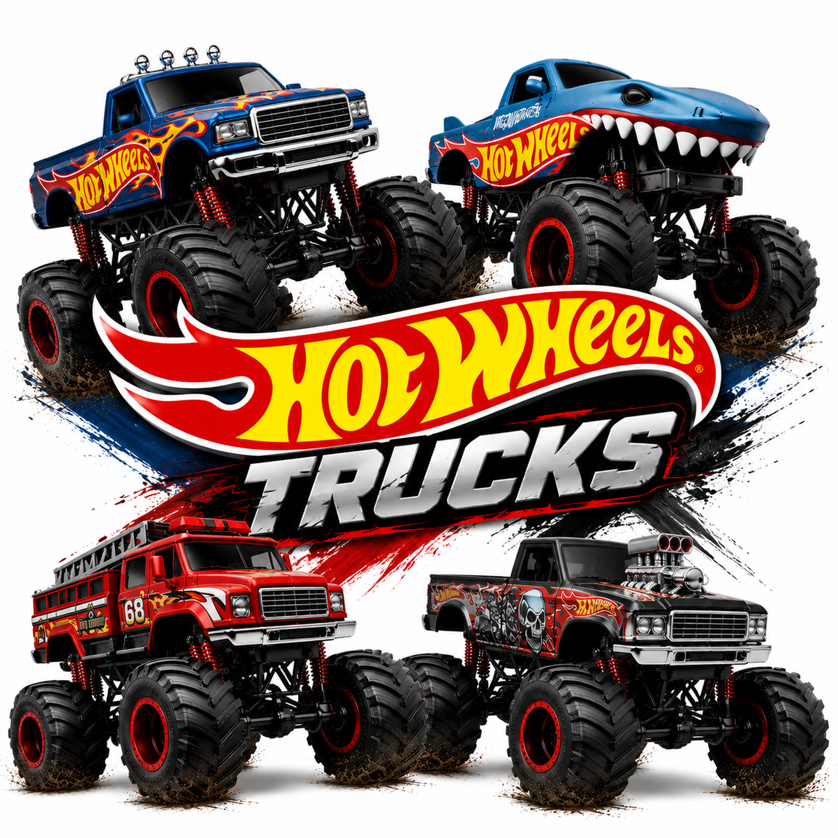 Hot Wheels Monster Trucks Glow in the Dark – Choose Your Truck