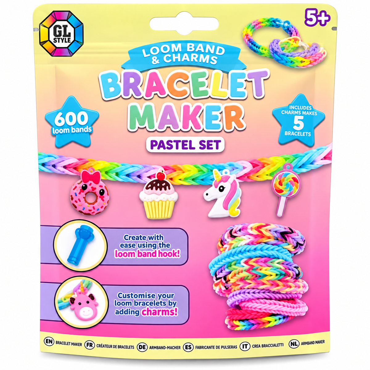 Loom Band & Charm Bracelet Maker – 2 Assorted
