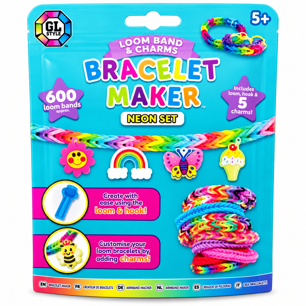 Loom Band & Charm Bracelet Maker – 2 Assorted
