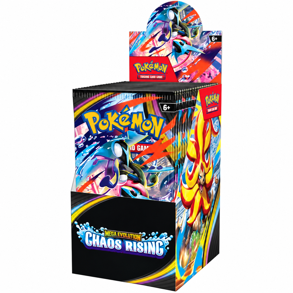 Pokémon TCG: Mega Evolution Chaos Rising Booster Display Box – 18 Packs