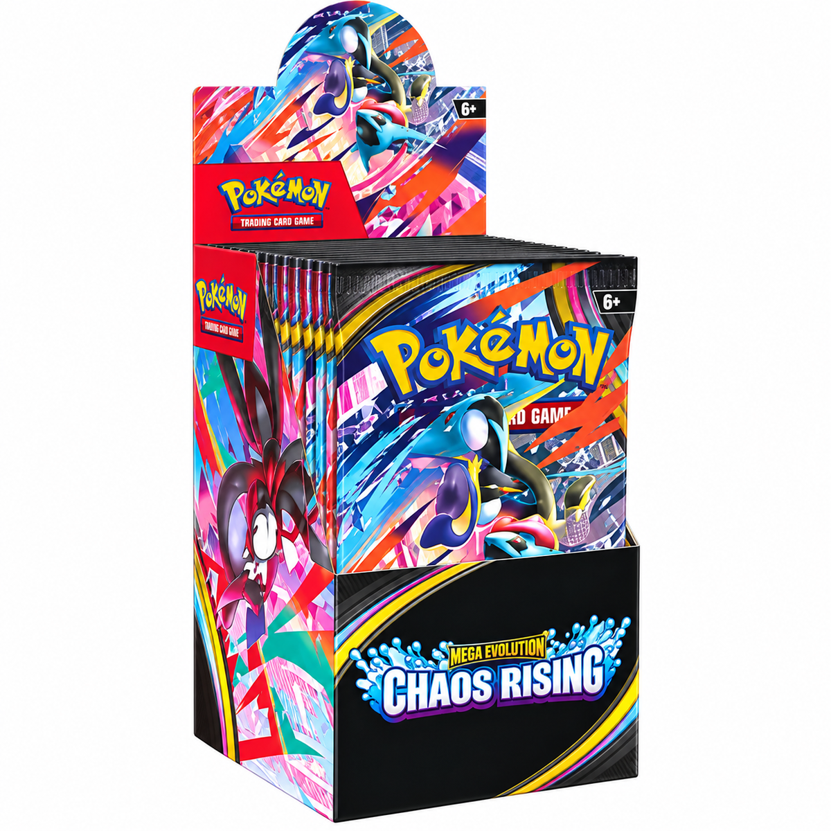 Pokémon TCG: Mega Evolution Chaos Rising Booster Display Box – 18 Packs