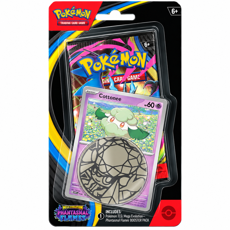 Pokémon TCG: Mega Evolution Phantasmal Flames Checklane Blister Cottonee