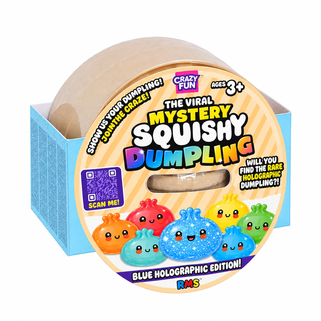 RMS Mystery Squishy Dumpling – Blue Holographic Edition