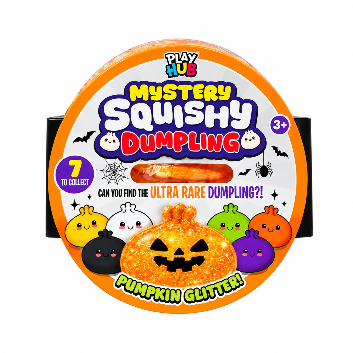 Play Hub Mystery Squishy Dumpling – Pumpkin Glitter Edition