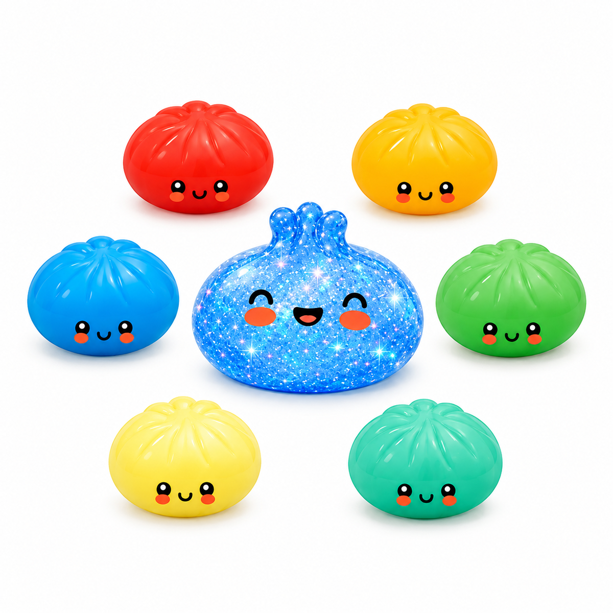 RMS Mystery Squishy Dumpling – Blue Holographic Edition