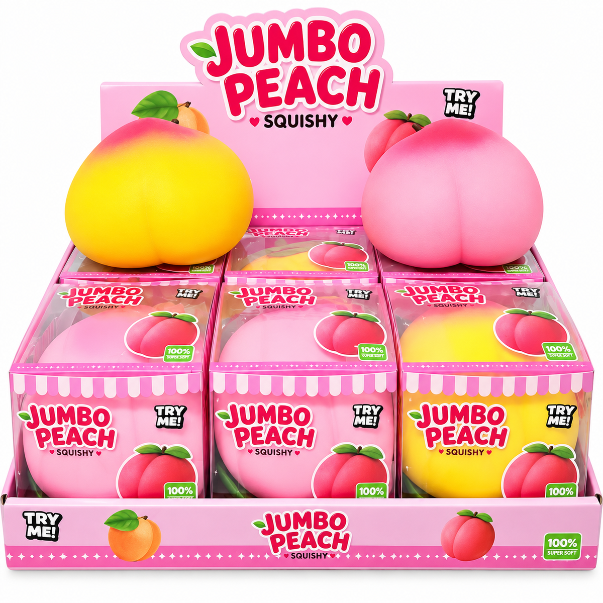 Jumbo Peach Squishy