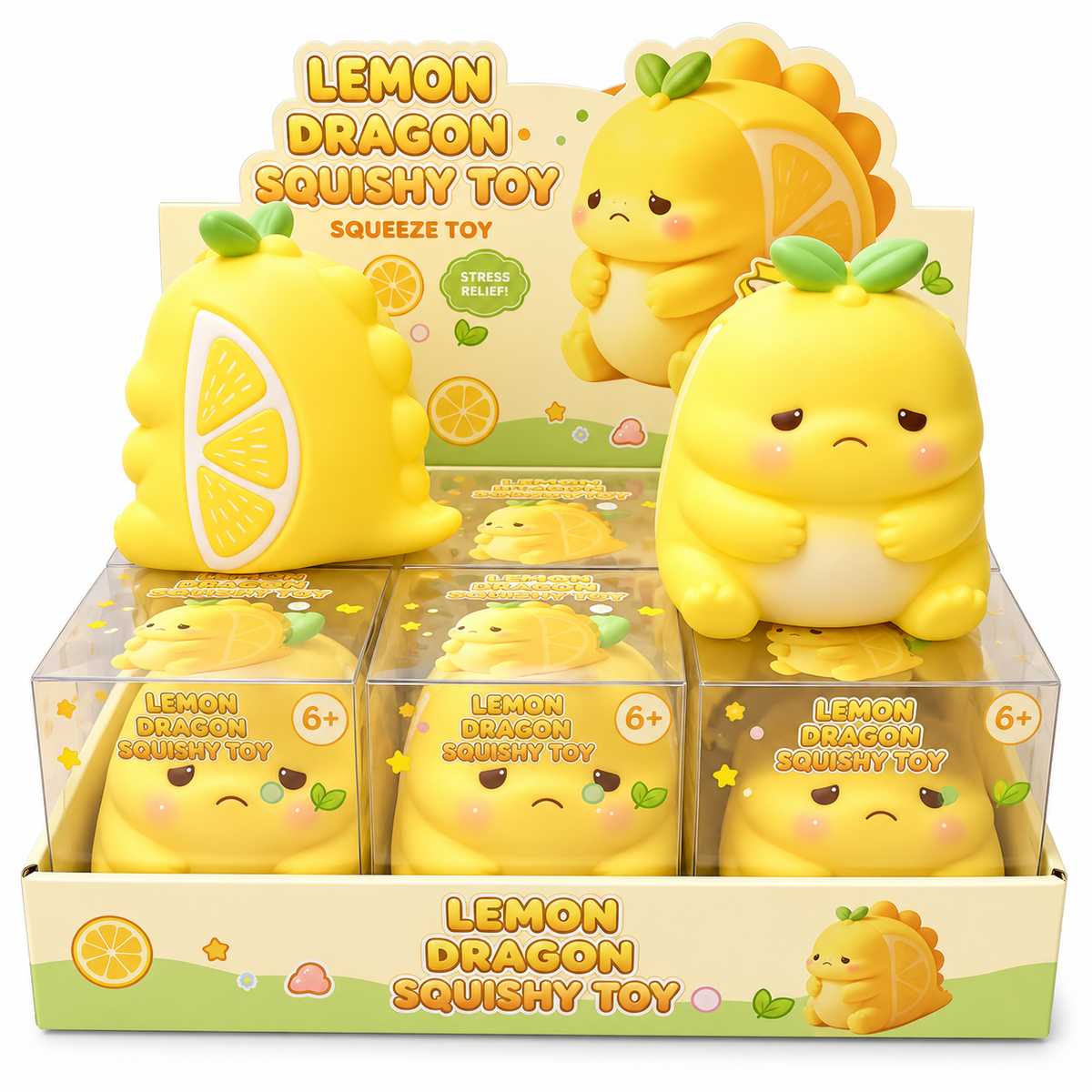 Jumbo Lemon Dragon Squishy