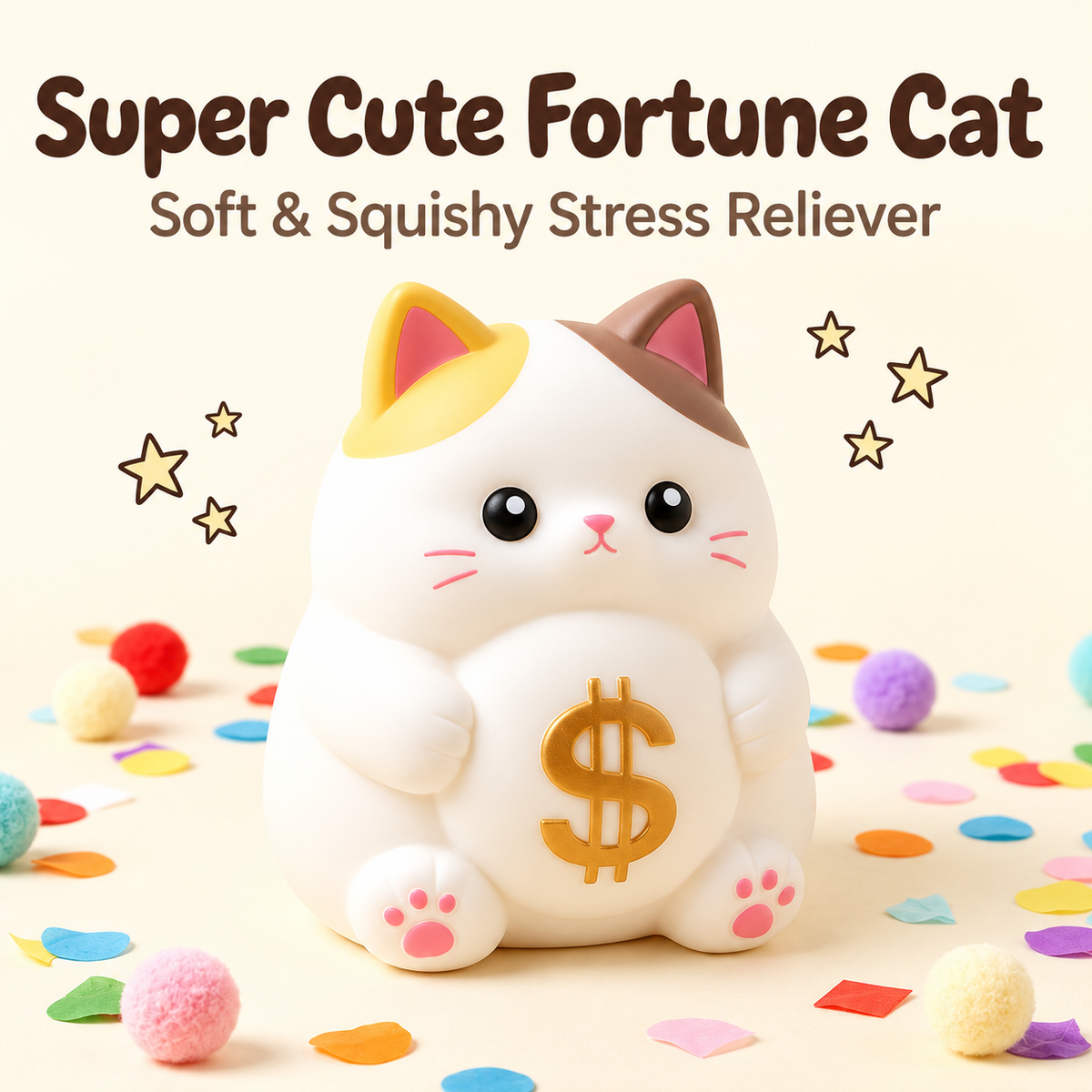 Jumbo Fortune Cat Squishy