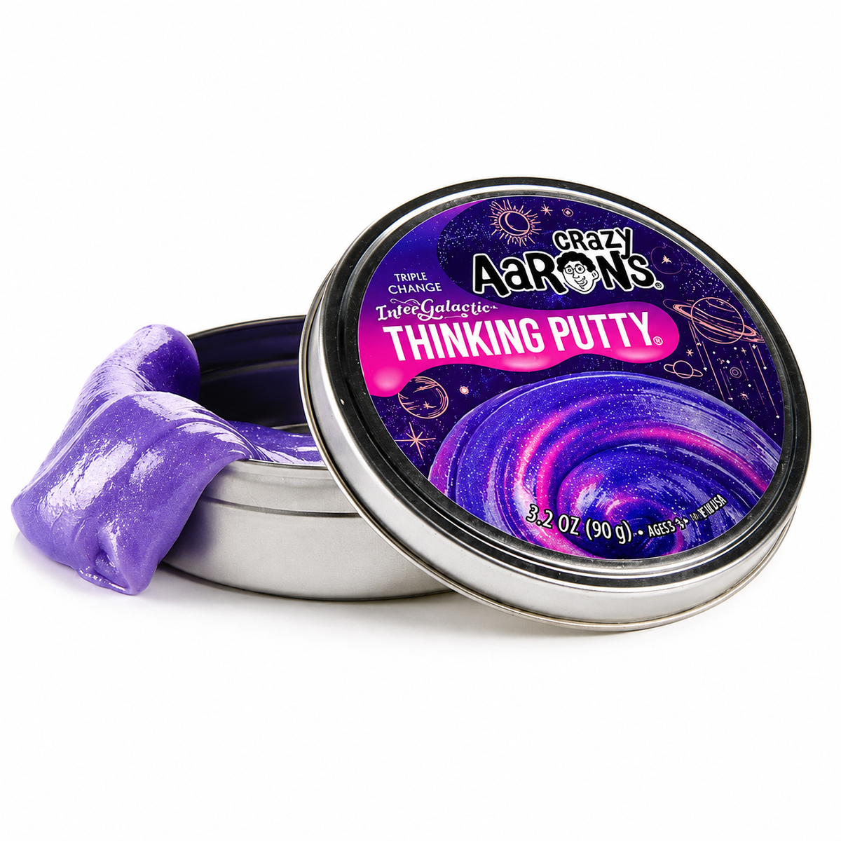 Crazy Aaron's Thinking Putty Triple Change Intergalactic