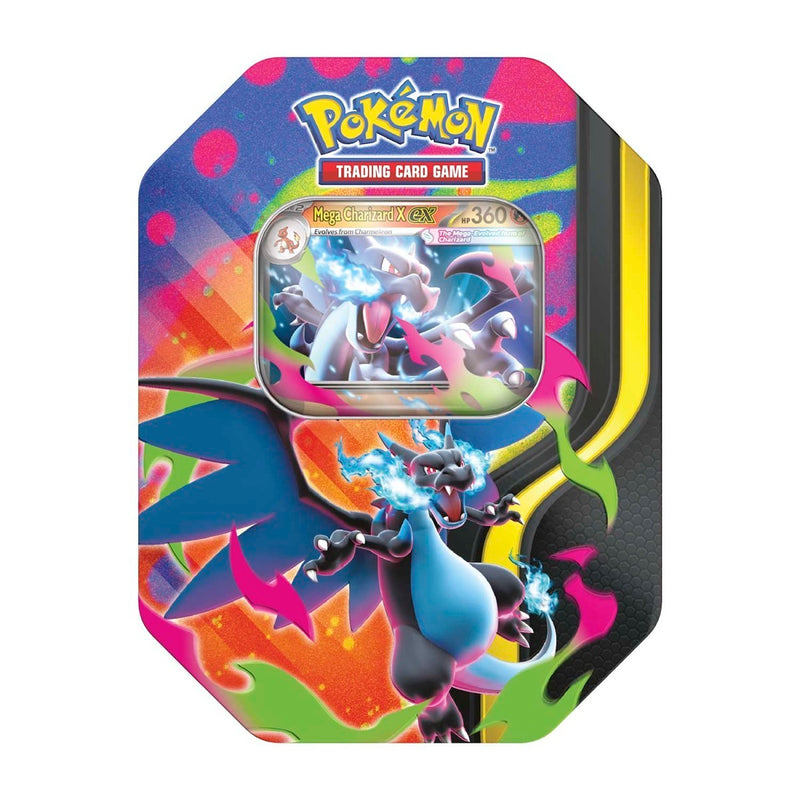 Pokémon TCG: Mega Charizard Tin – Mega Charizard X
