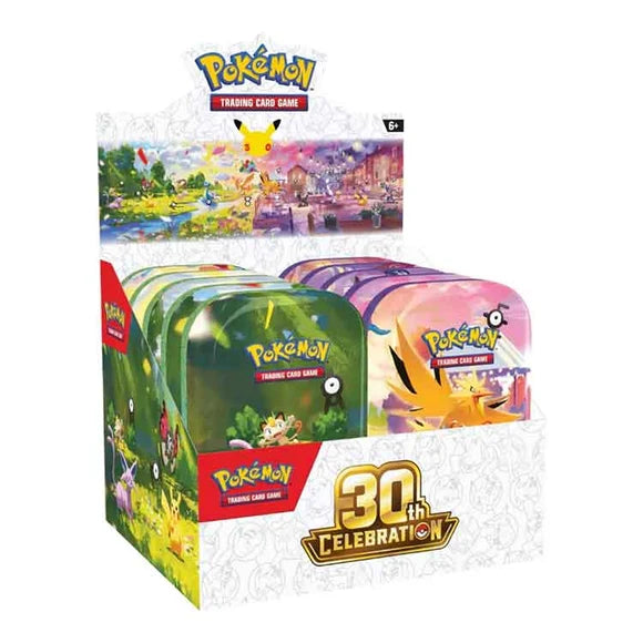Pokémon TCG: 30th Celebration Mini Tin – Assorted