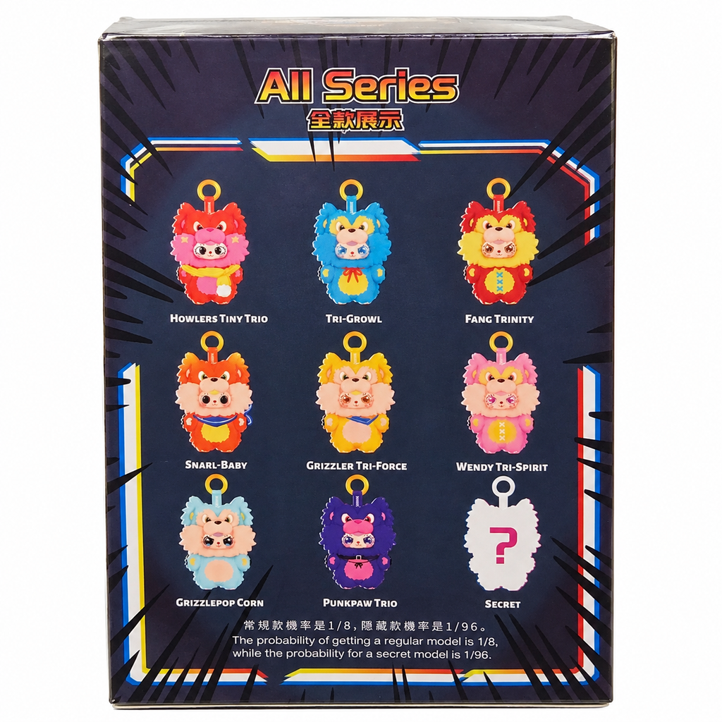 Baby Three x WERE BEARS Plush Blind Box – Mystery Keychain
