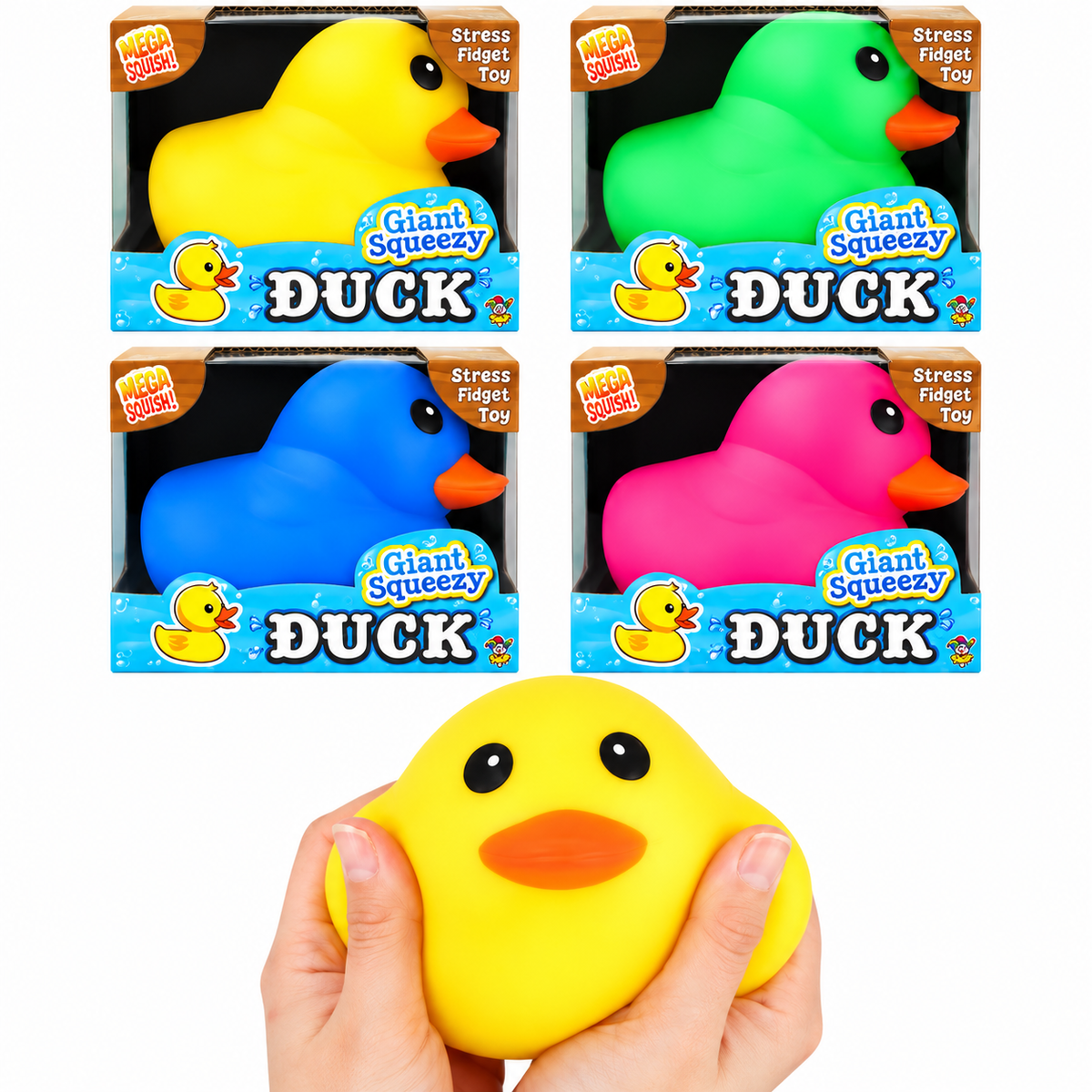 Giant Squeezy Duck – 4 Colours