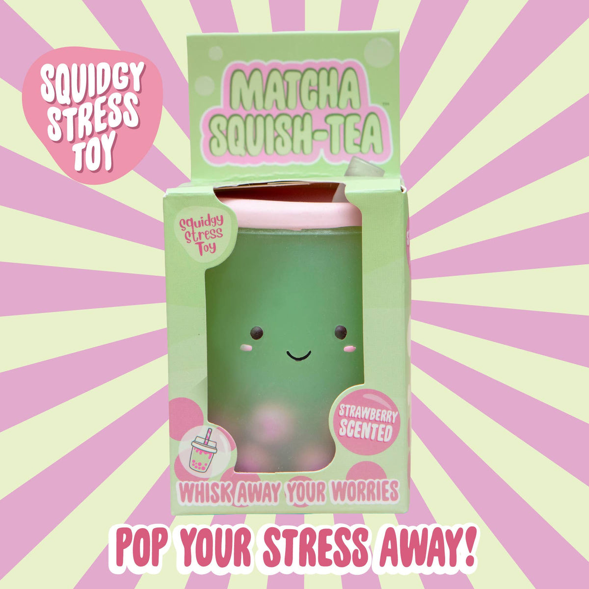 Matcha Squishy Toy, Novelty Fidget Stress Toy