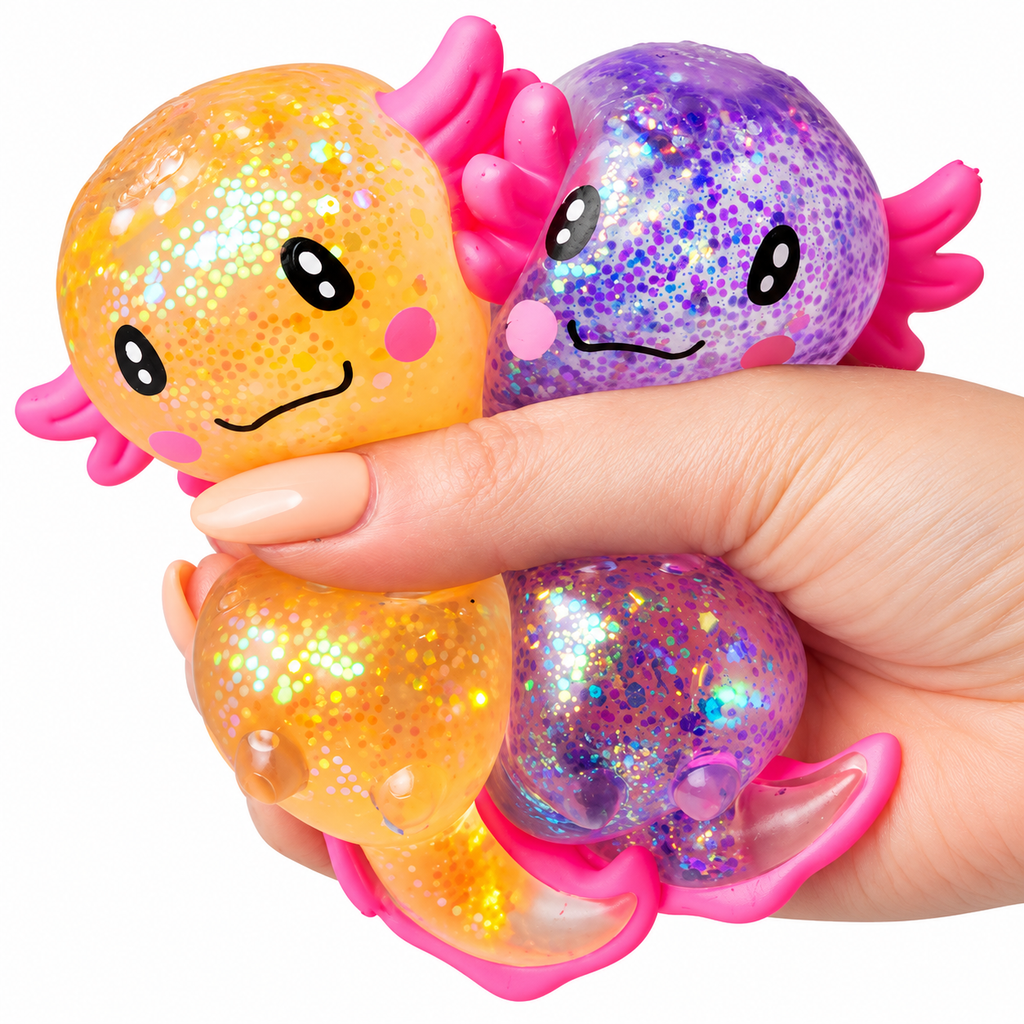 Scrunchems Sugar Axolotl Squishy Toy